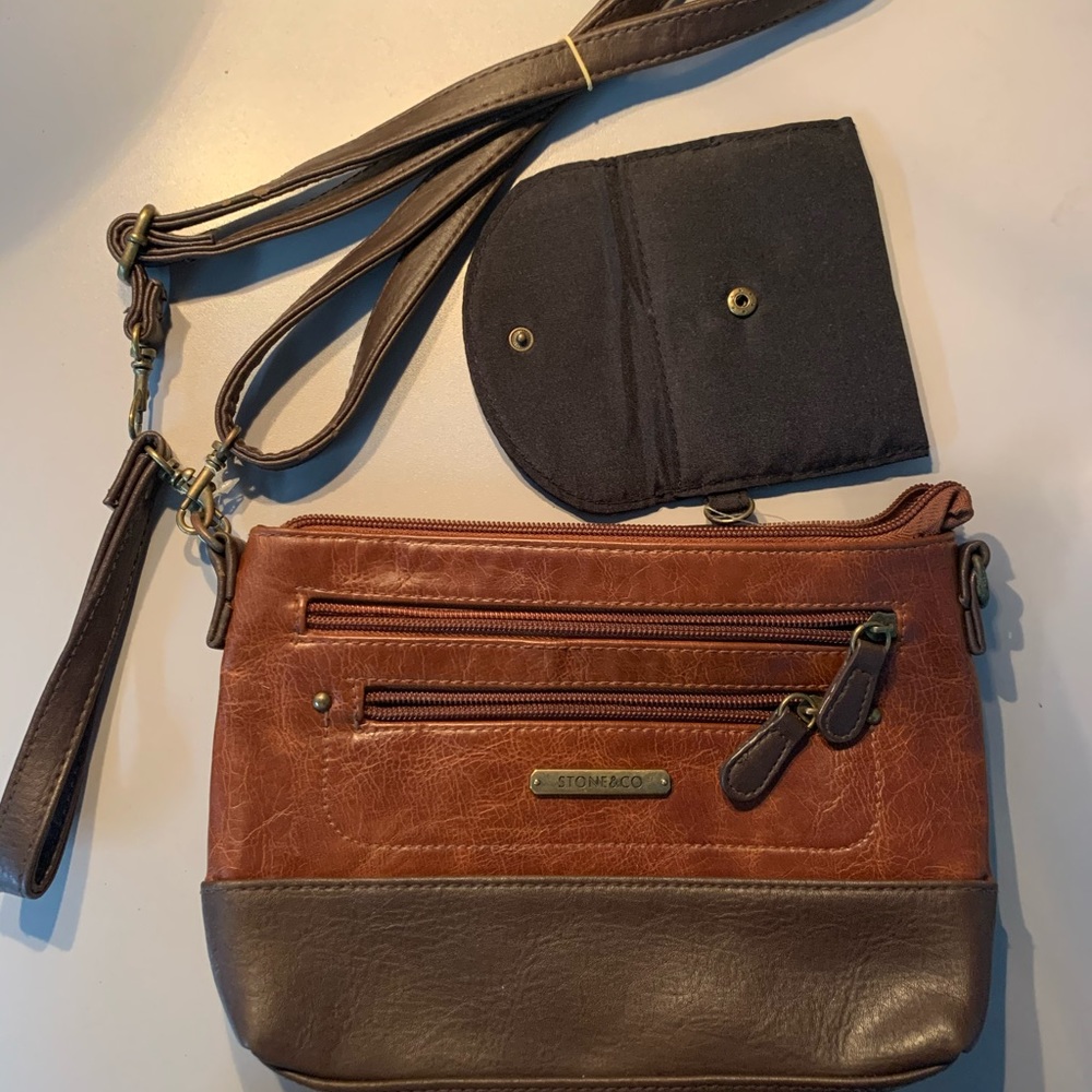 Stone & Co Purse/Wristlet Brown EUC